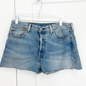 Levi's Size 32 Blue 501 Denim Cutoff Jean Shorts